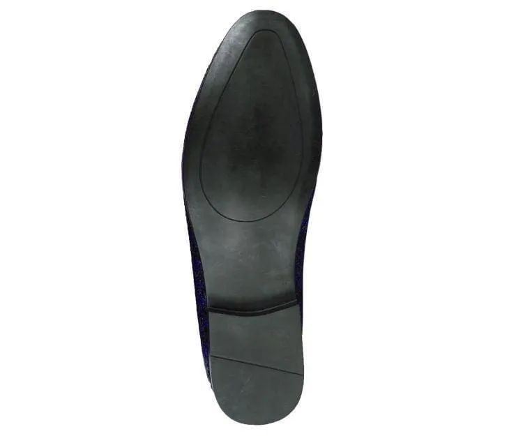 Erin Gold Paisley Glitter Women’s Smoking Slippers